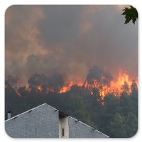 Waldbrand bei O Barco