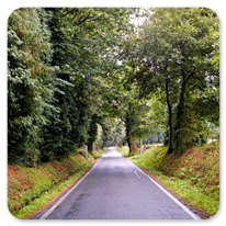 Auf dem Weg in Richtung Melide bei besserem Wetter