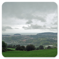 Blick auf den Golf von Biskaya